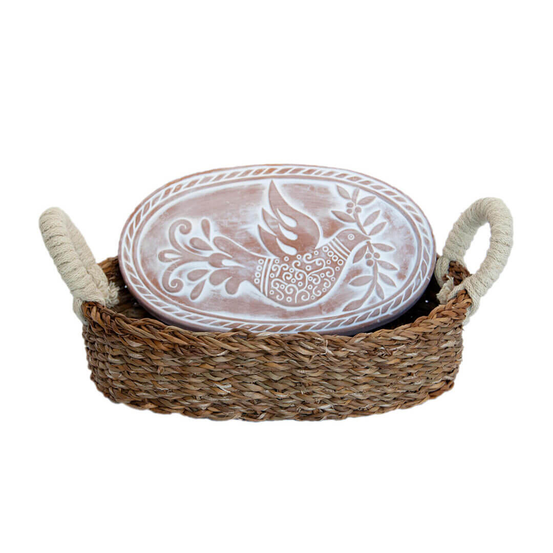 Wild Oats Home Decor Farmhouse Cottage Bread Basket