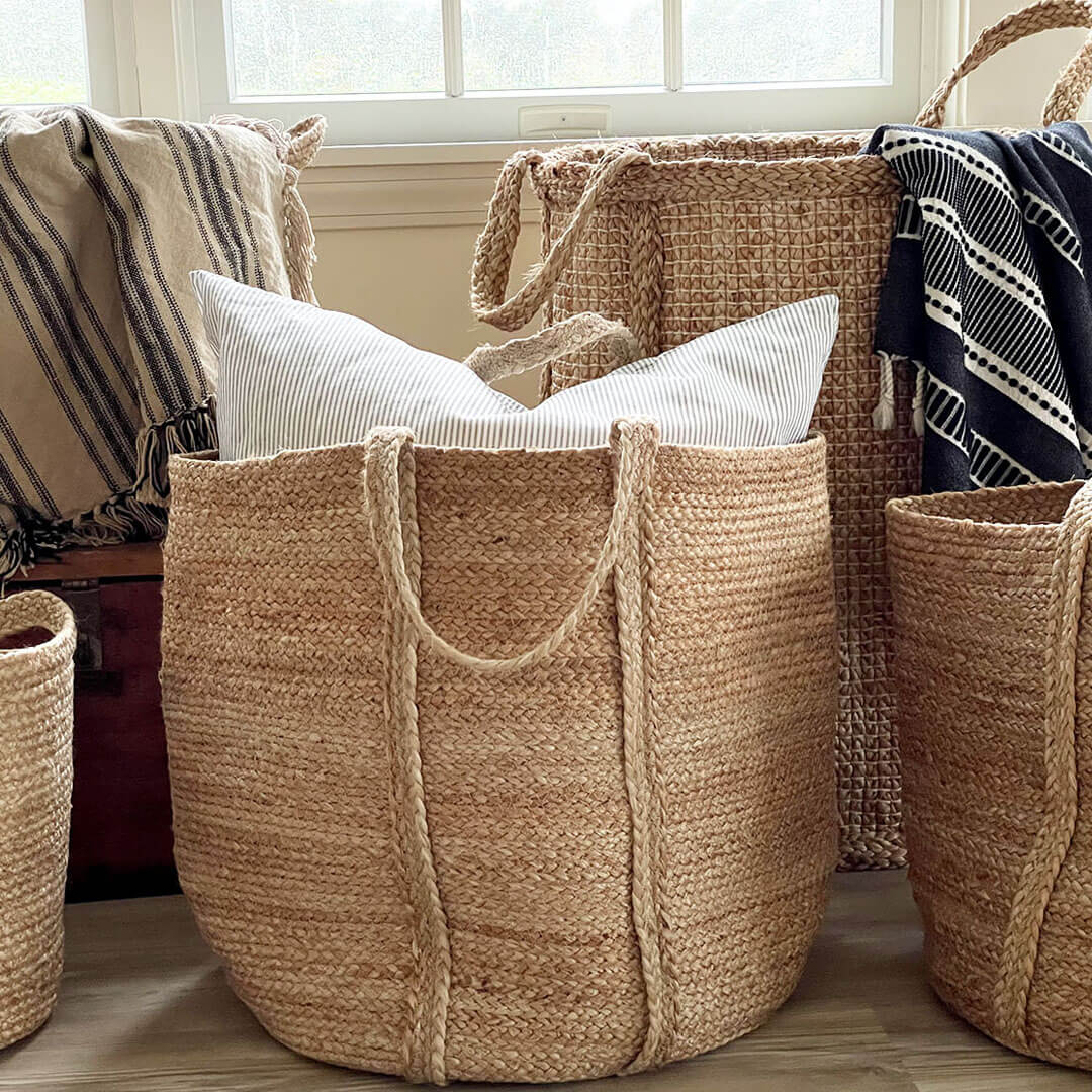 Wild Oats Home Decor Farmhouse Kata Basket