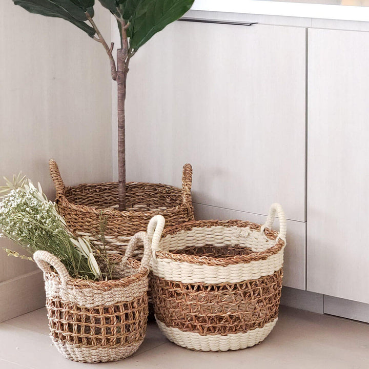 Wild Oats Home Decor Farmhouse Korissa Mesh Basket