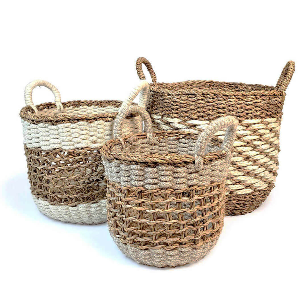 Wild Oats Home Decor Farmhouse Korissa Mesh Basket