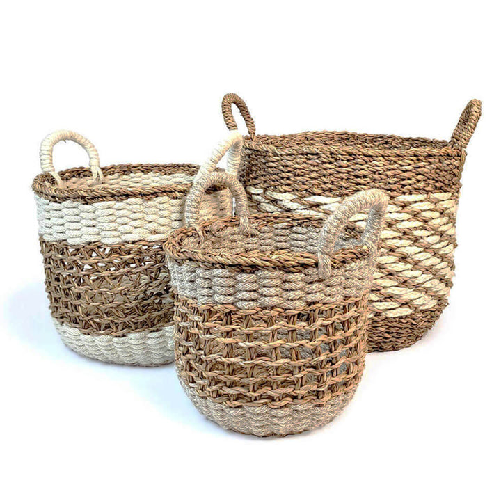 Wild Oats Home Decor Farmhouse Korissa Mesh Basket