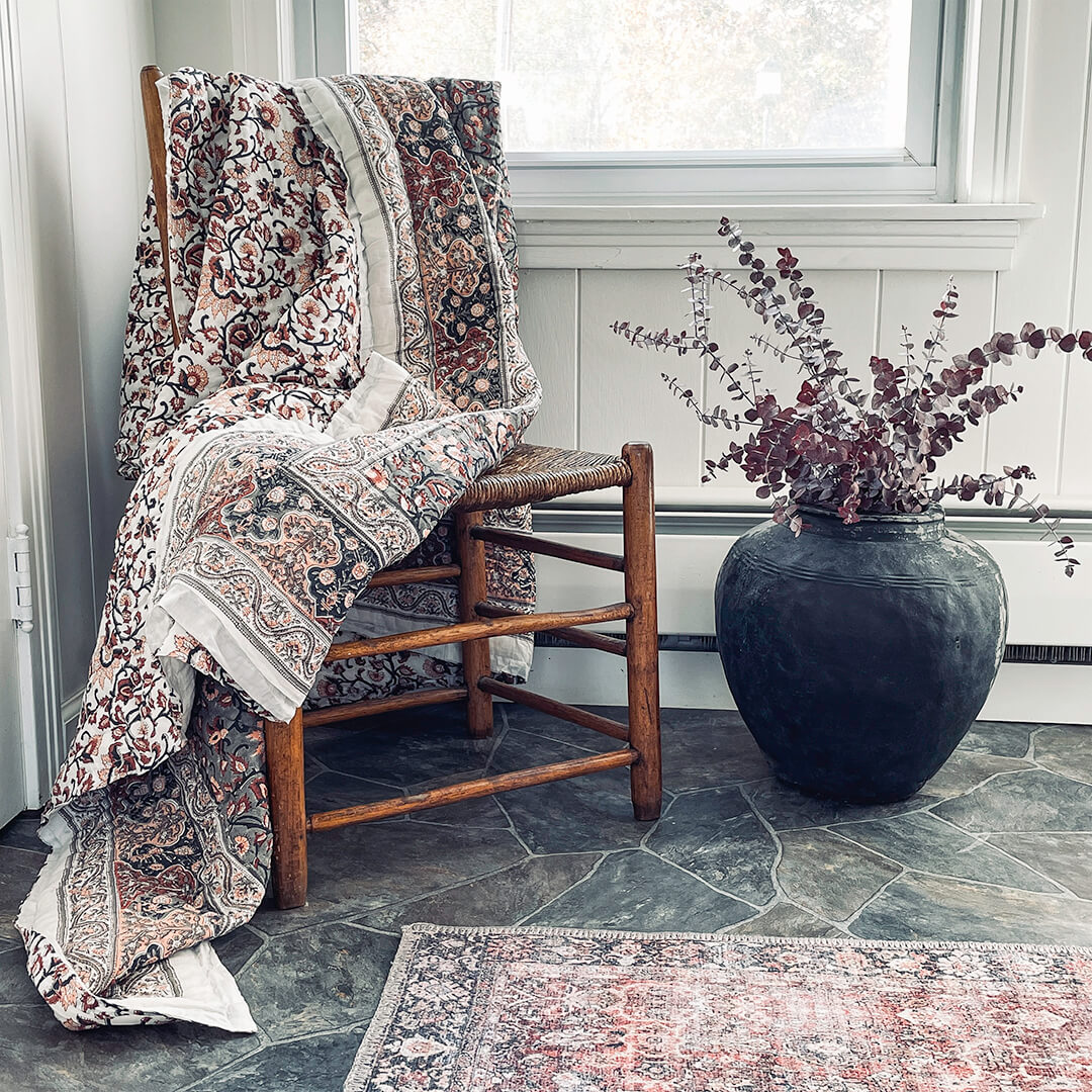 Wild Oats Interiors Roshni Quilted Throw