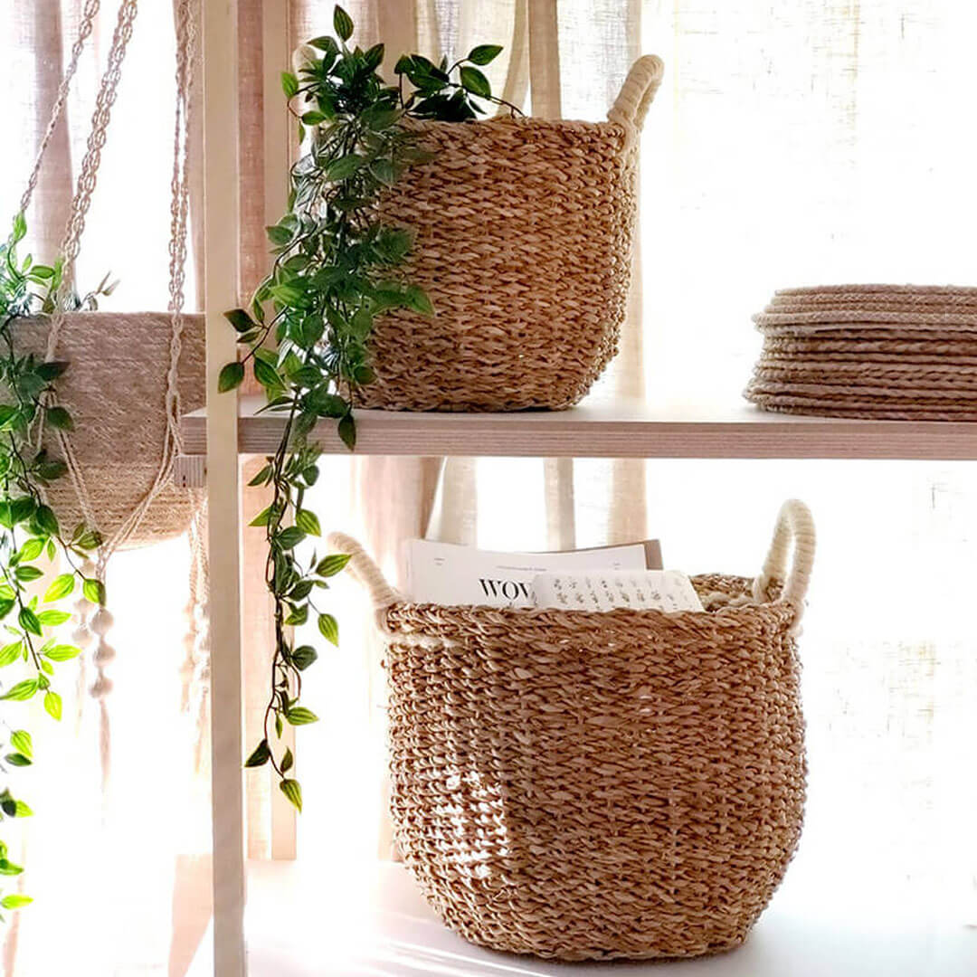 Wild Oats Home Decor Farmhouse Korissa Basket Set