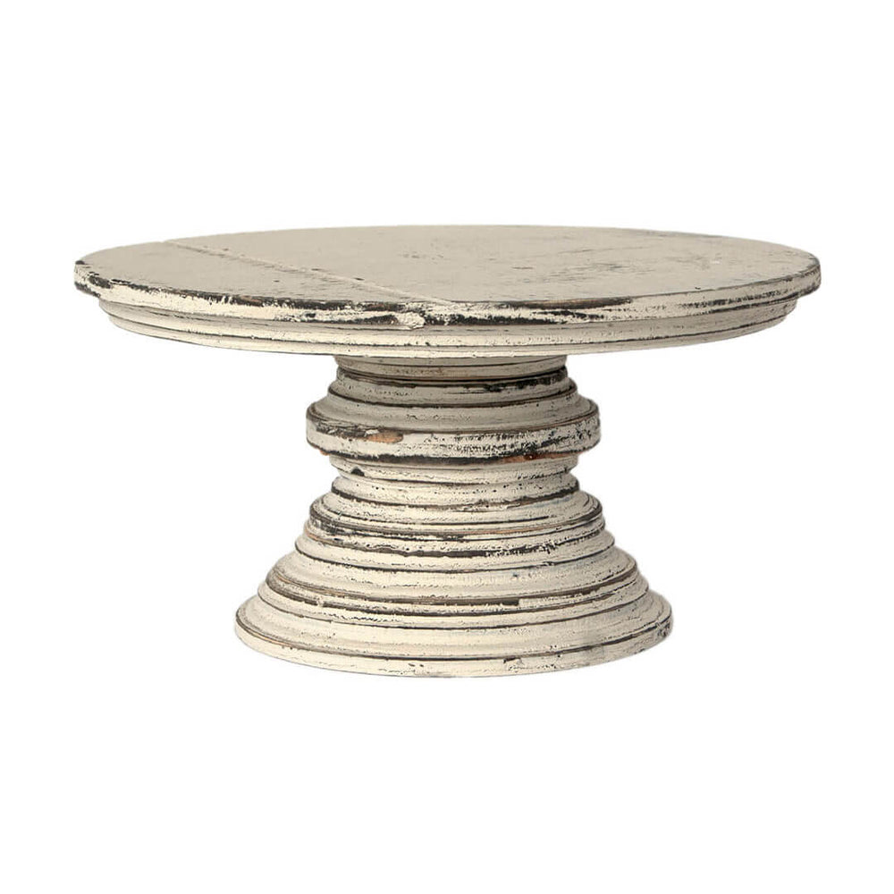 Wild Oats Interiors Farmhouse Wood Cake Stand