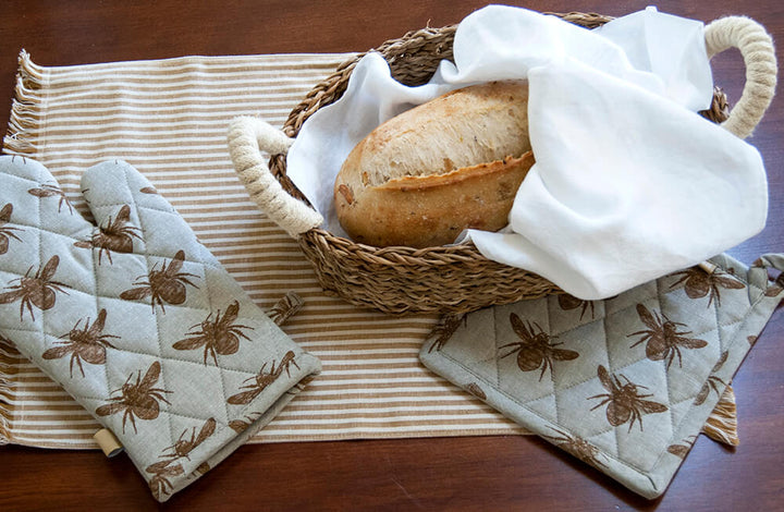 Wild Oats Home Decor Farmhouse Country Cottage  Striped placemat