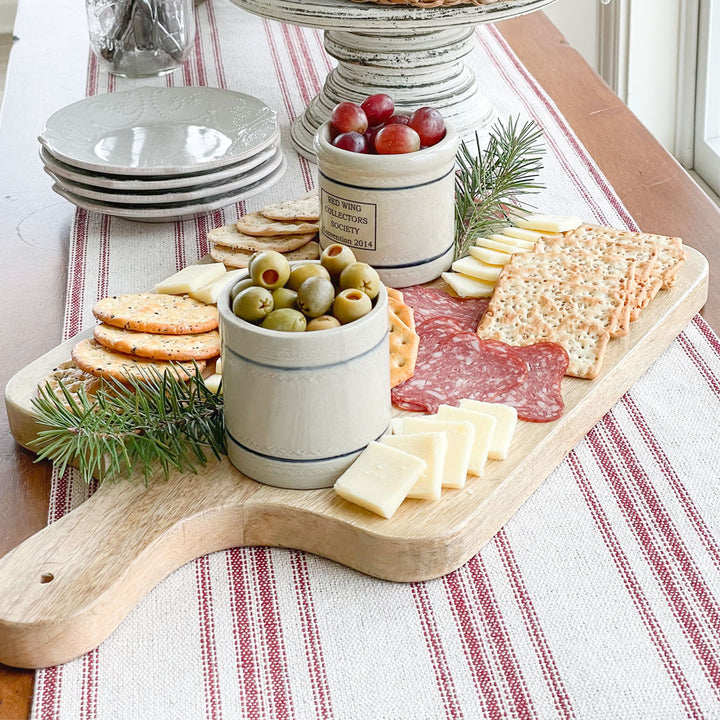 Red Farmhouse Stripe Table Runner